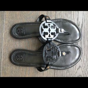 Like new, Tory Burch Miller Sandal, black
